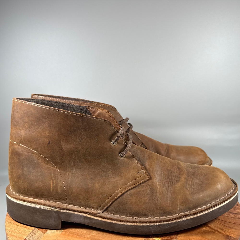 Clarks Desert Boots Mens Brown‎ Suede Lace Up Chukka Ankle Boots Size 13